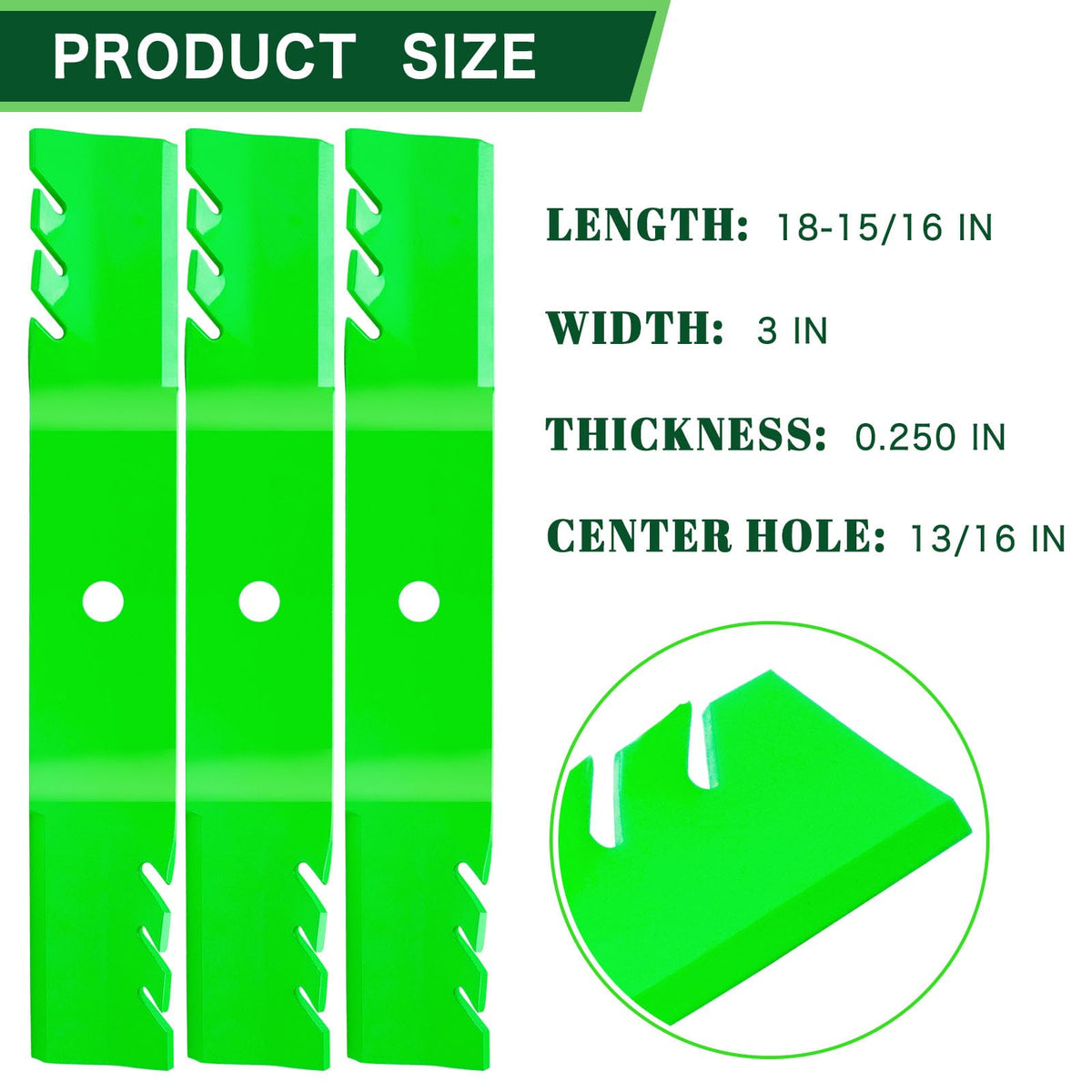 TENGMUJX 54-inch blade for Ztrak Z525E provides clean cuts and reliable performance.