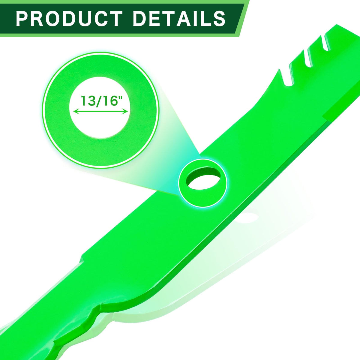 TENGMUJX blade for Ztrak Z535M delivers smooth mowing and durable steel edge.
