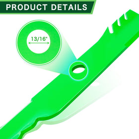 TENGMUJX blade for Ztrak Z535M delivers smooth mowing and durable steel edge.