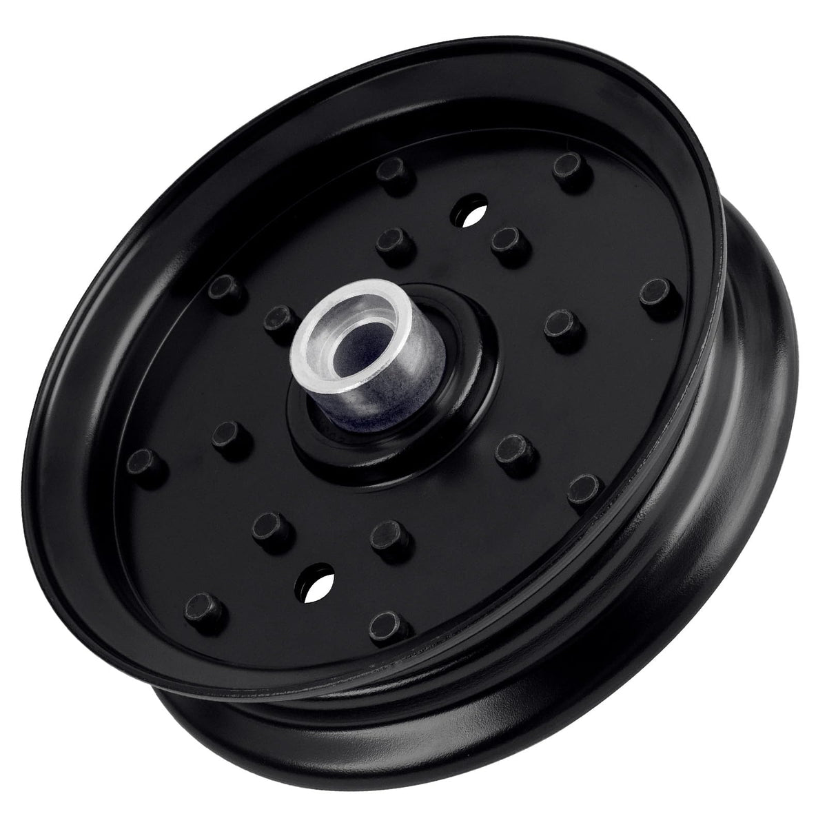 TENGMUJX 604792 deck flat idler pulley for smooth belt alignment on 54-inch and 60-inch decks
