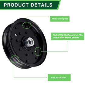 Easy installation visuals showing 54-inch and 60-inch deck compatibility