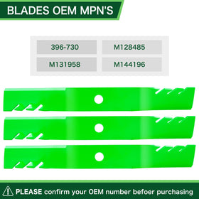 TENGMUJX blade width 3in supports balanced mowing action.