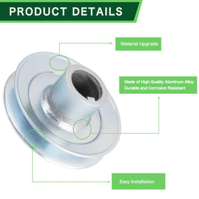 TENGMUJX 756-0978B pulley shown in side view for compact design.