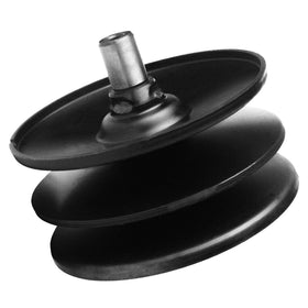 TENGMUJX 956-04015B front view pulley shows robust metal construction for rugged mower use