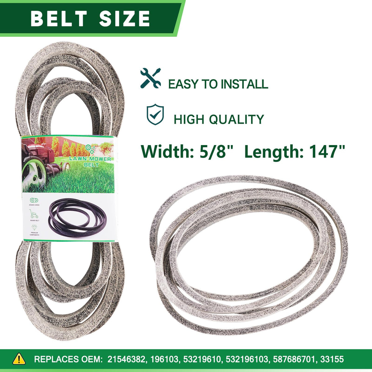 TENGMUJX belt 21546382 maintains consistent power transmission
