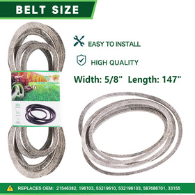 TENGMUJX belt 21546382 maintains consistent power transmission