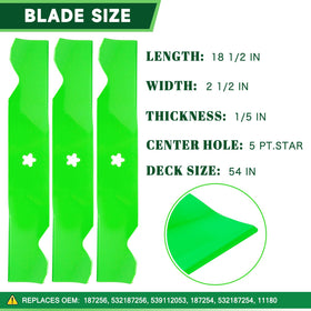 TENGMUJX blade 187254 provides clean, balanced cuts