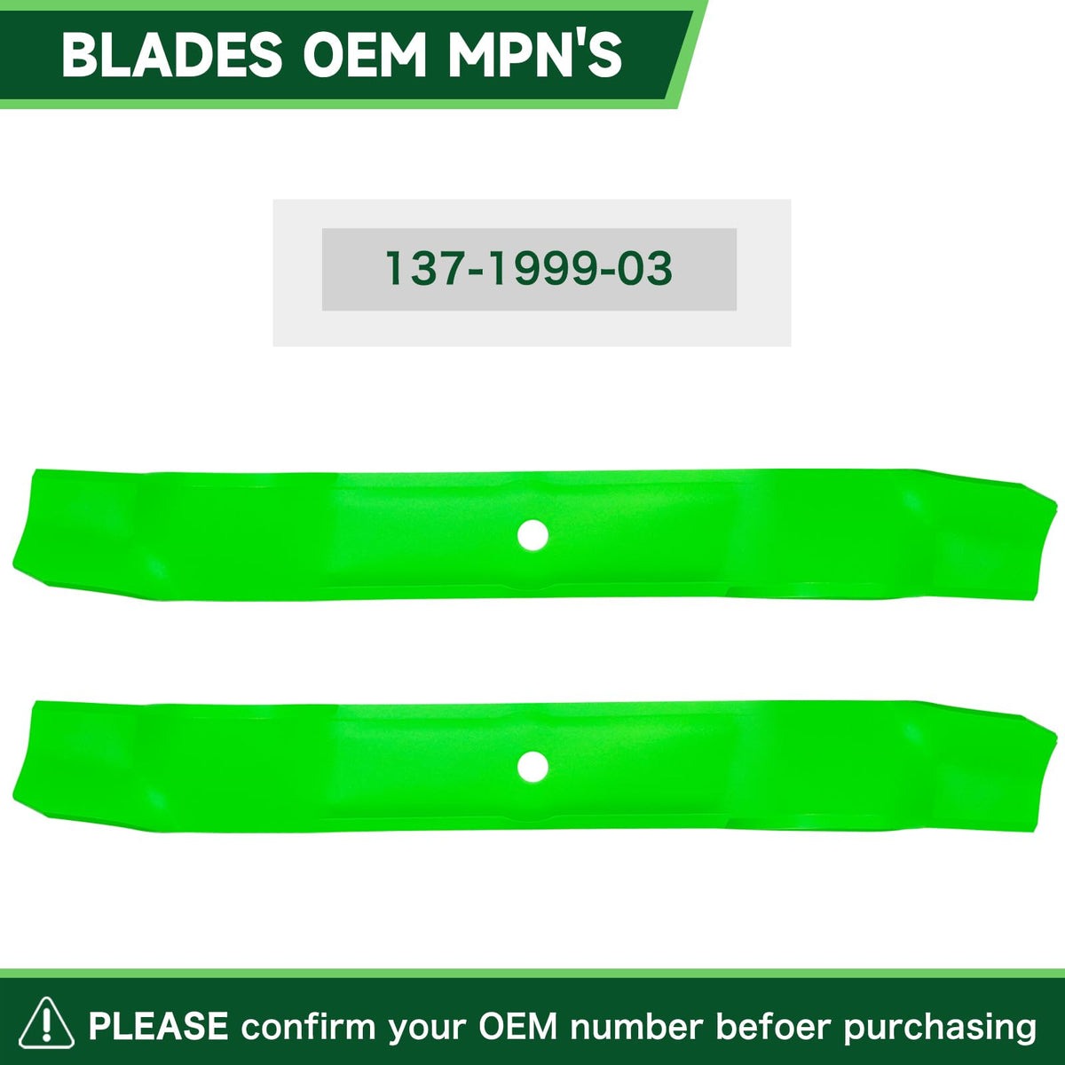 TENGMUJX durable blade edge enhances mower stability