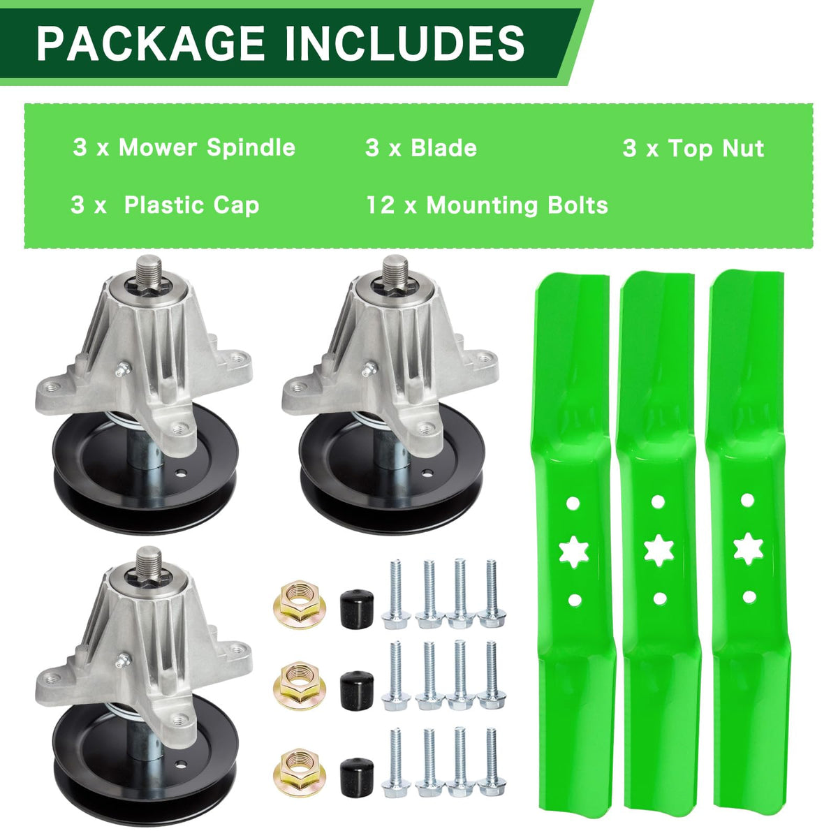 TENGMUJX blade installation guide image showing quick replacement steps