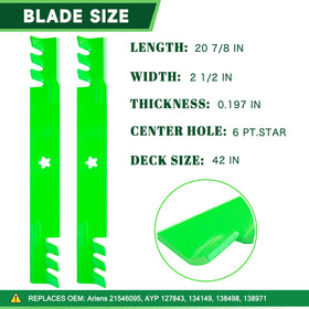 TENGMUJX blade pair for Husqvarna 2242A delivers cleaner cuts.