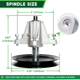 TENGMUJX 918-04822 spindle replacement for consistent mowing