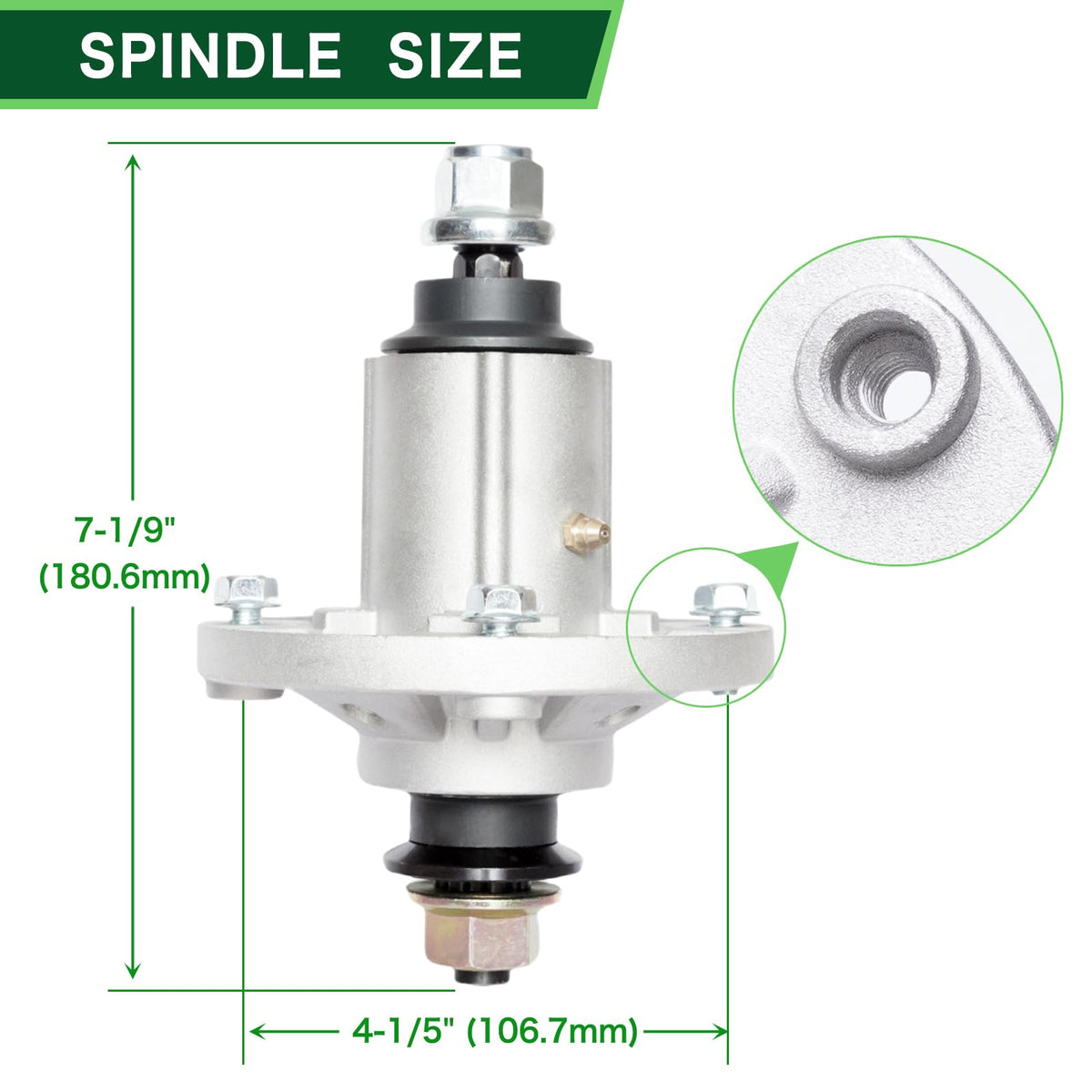 TENGMUJX spindle replacement gy21098 close-up shows rugged build for smoother operation.