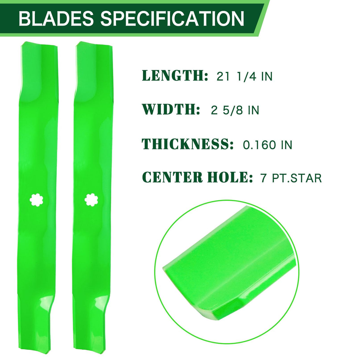 TENGMUJX high-lift edge closeup shows durable blade geometry.