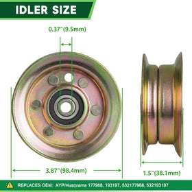 TENGMUJX idler pulley 195945 for steady belt tracking