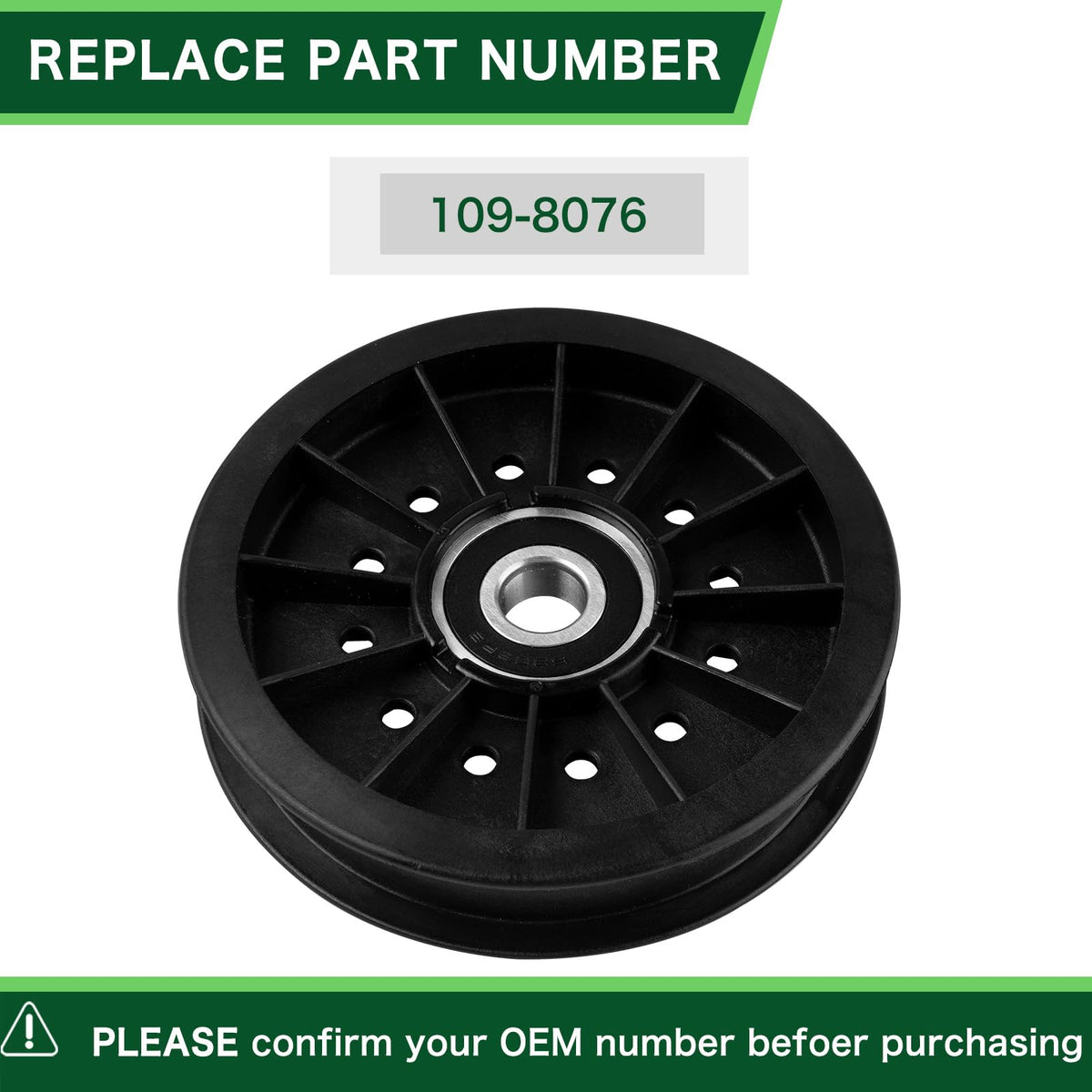 TENGMUJX idler pulley compatibility chart demonstrates broad mower model coverage
