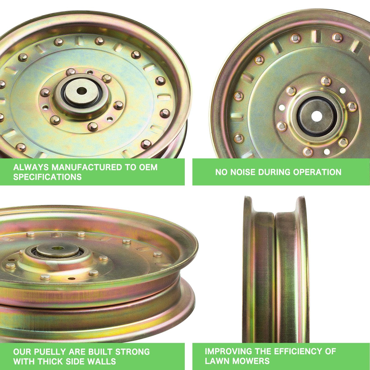TENGMUJX idler pulley inner diameter 3/7 inches ensures precise belt fit.