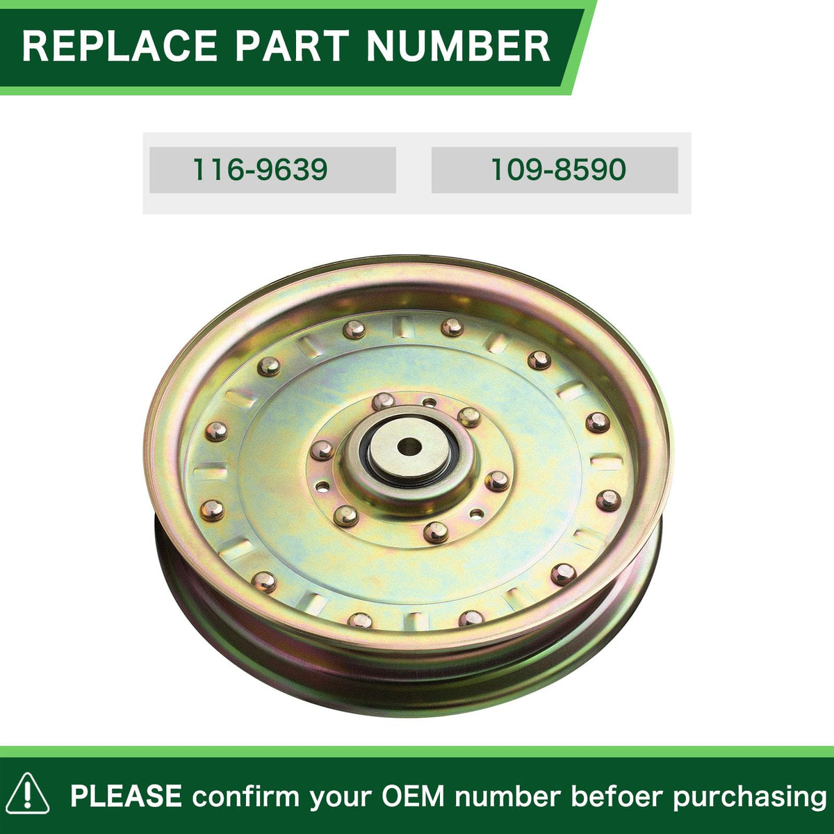TENGMUJX idler pulley metal construction emphasizes smooth operation.