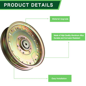 TENGMUJX idler pulley outer diameter nine inches shown for Lazer Z compatibility.