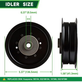 TENGMUJX idler pulleys: triple-idler set for proper belt tension