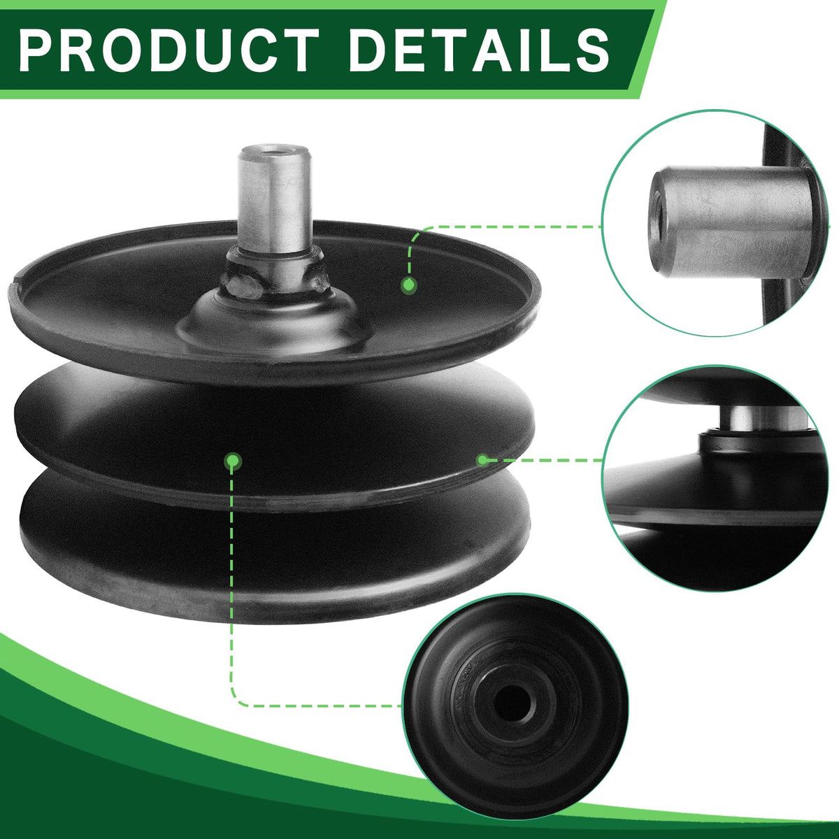 TENGMUJX installation-ready pulley simplifies setup on compatible mowers