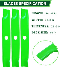 TENGMUJX K5613-34340 blade pack side view, optimized for efficient Kubota mowing