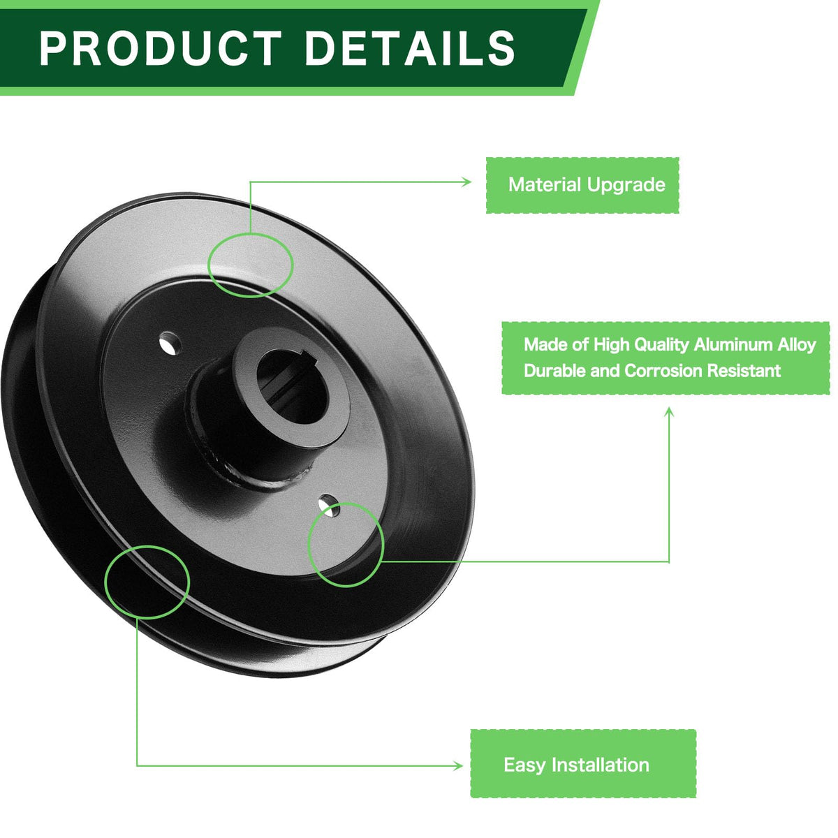 TENGMUJX MZ Magnum 54-inch deck compatible pulley supports reliable mowing.