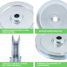 TENGMUJX pulley with precise dimensions supports accurate fit and easy installation.