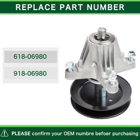 TENGMUJX 50-inch deck spindle for XT1 GT50 compatibility and easy install.