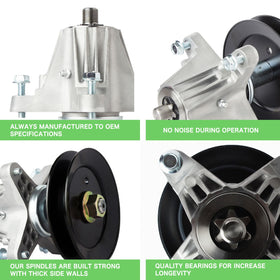 TENGMUJX 50-inch deck spindle for ZT1 50 compatibility and smooth operation.