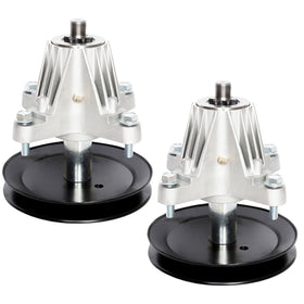 TENGMUJX spindle assembly in a 2-pack for versatile mower compatibility.
