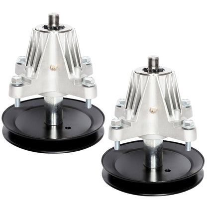 TENGMUJX spindle assembly in a 2-pack for versatile mower compatibility.