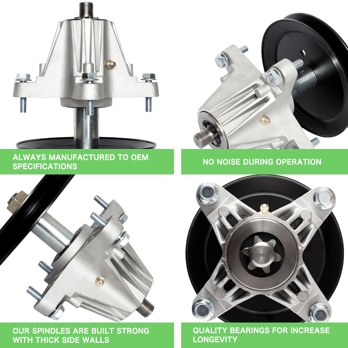 TENGMUJX spindle assembly fits Huskee LT4200 for reliable deck performance.