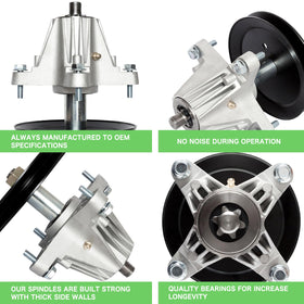 TENGMUJX spindle assembly fits Huskee LT4200 for reliable deck performance.