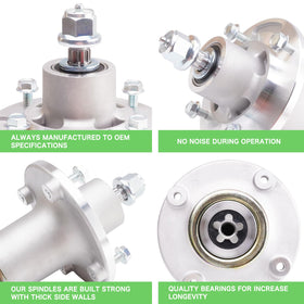 TENGMUJX spindle assembly for Husqvarna YT48XLS promotes efficient lawn care