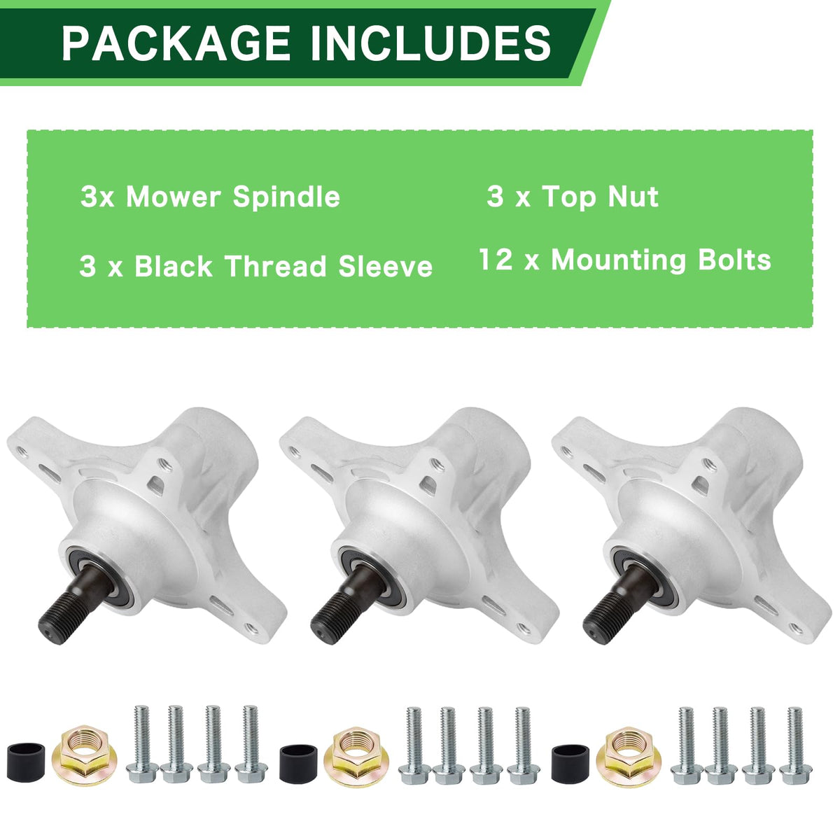 TENGMUJX spindle assembly overview with clear mounting alignment