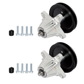 TENGMUJX packaging shows a 2-pack spindle assembly with warranty.