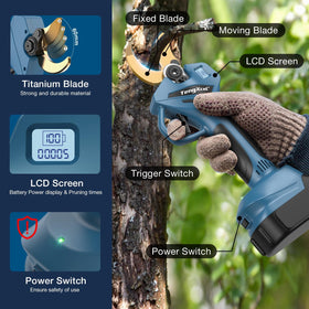TengXcel ergonomic cordless pruner designed for comfortable pruning