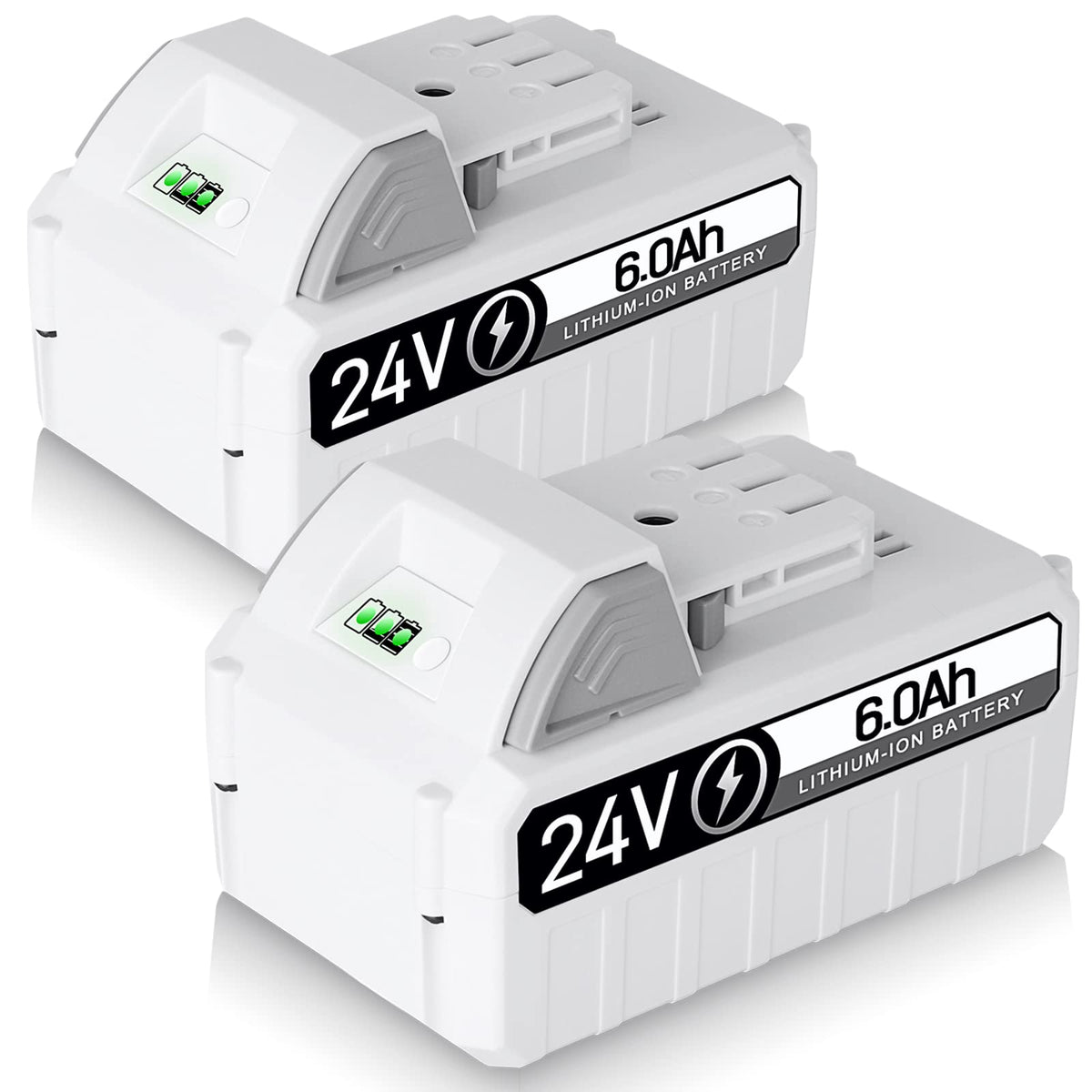 TenHutt 24V 6.0Ah replacement battery for Sun Joe with extended runtime.