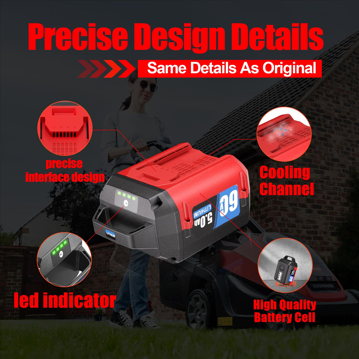 TenHutt replacement battery; simple installation for quick swaps.