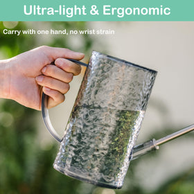 Tennedriv Green crystal-clear see-through body helps track water level.