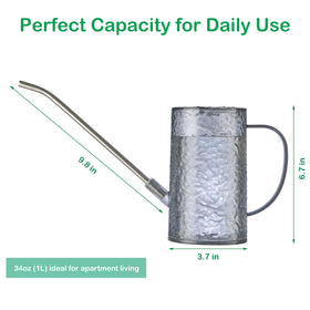 Tennedriv Green leak-proof spout watering can prevents drips on furniture.