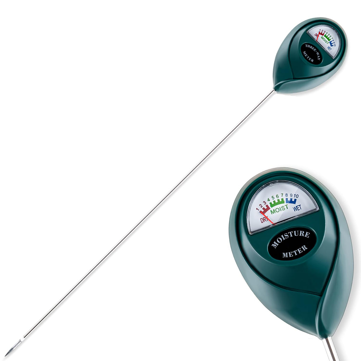 Tennedriv Green long-probe displays deep-root moisture for precise watering decisions.