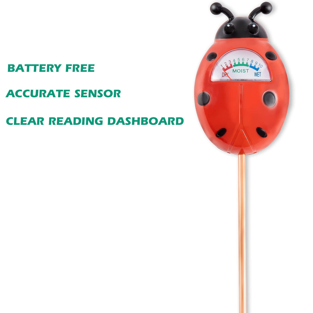 Tennedriv Green outdoor plant moisture meter helps track soil moisture