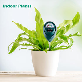 Tennedriv Green soil probe in soil enables quick moisture checks outdoors.