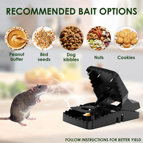 Tensland rat trap used indoors and outdoors for flexibility.