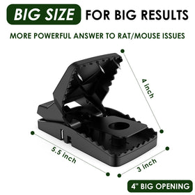 Tensland rat trap reinforced springs for a powerful, fast snap.