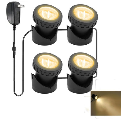 TENSUL warm white pond light four-in-one wire provides stable garden illumination.