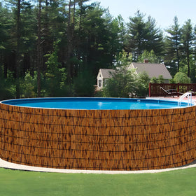 TENTONUP bamboo reed fence for patio or balcony ambiance.