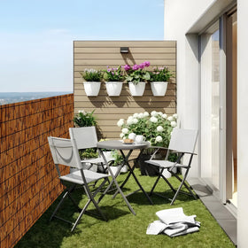 TENTONUP bamboo reed fencing privacy screen for garden borders.