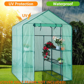 Tentopmic easy-assembly greenhouse cover ready without tools.